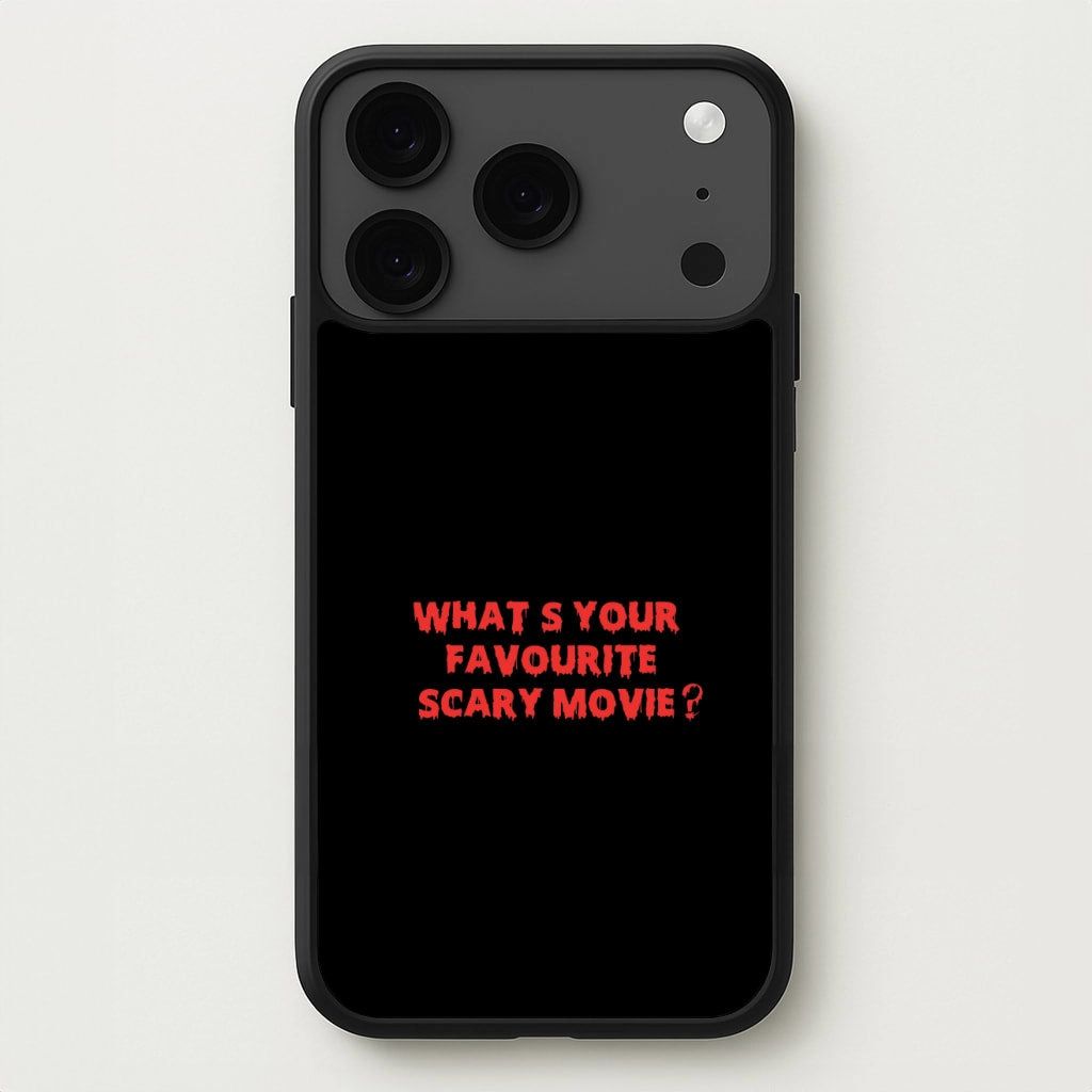 Grip Layer Soft Surface Design What's Your Favourite Scary Movie - Scream Phone Case