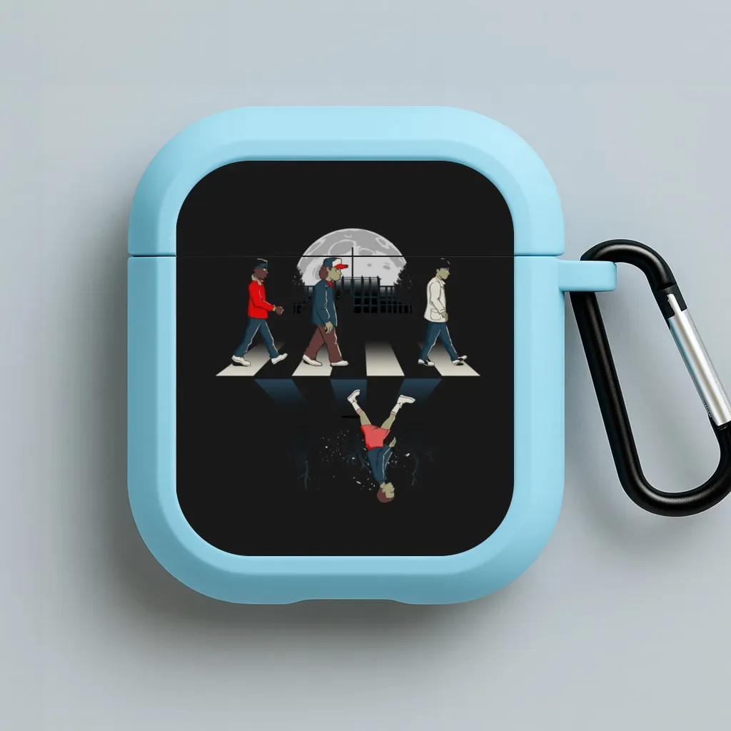 Upside Down Road AirPods Case leather wrapped airpods case Lightweight Charging Case