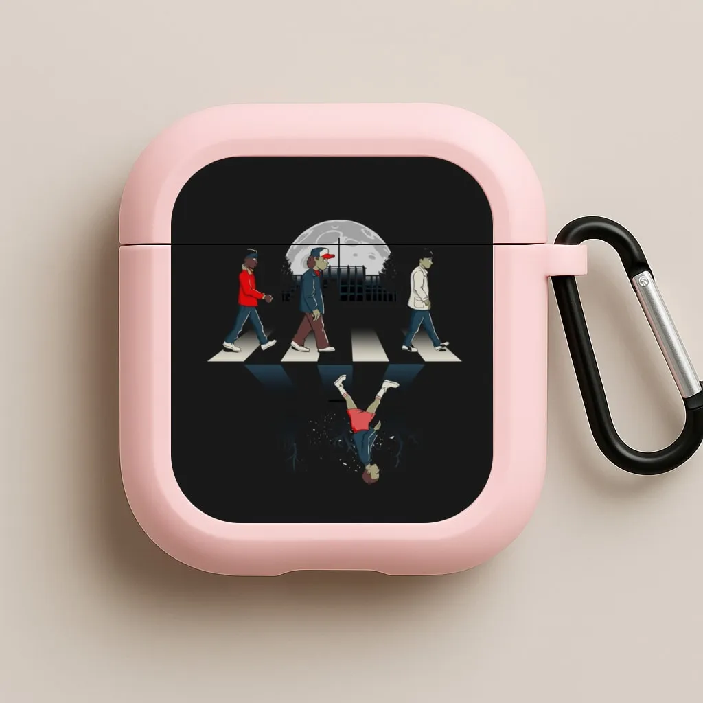 dust resistant earphone case ultra thin protective shell Upside Down Road AirPods Case