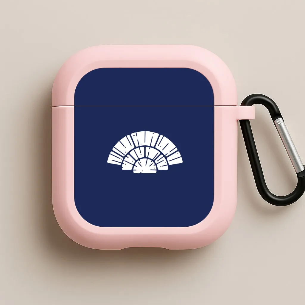 Blue Design AirPods Case Durable Tech Pouch compact magnetic closure case