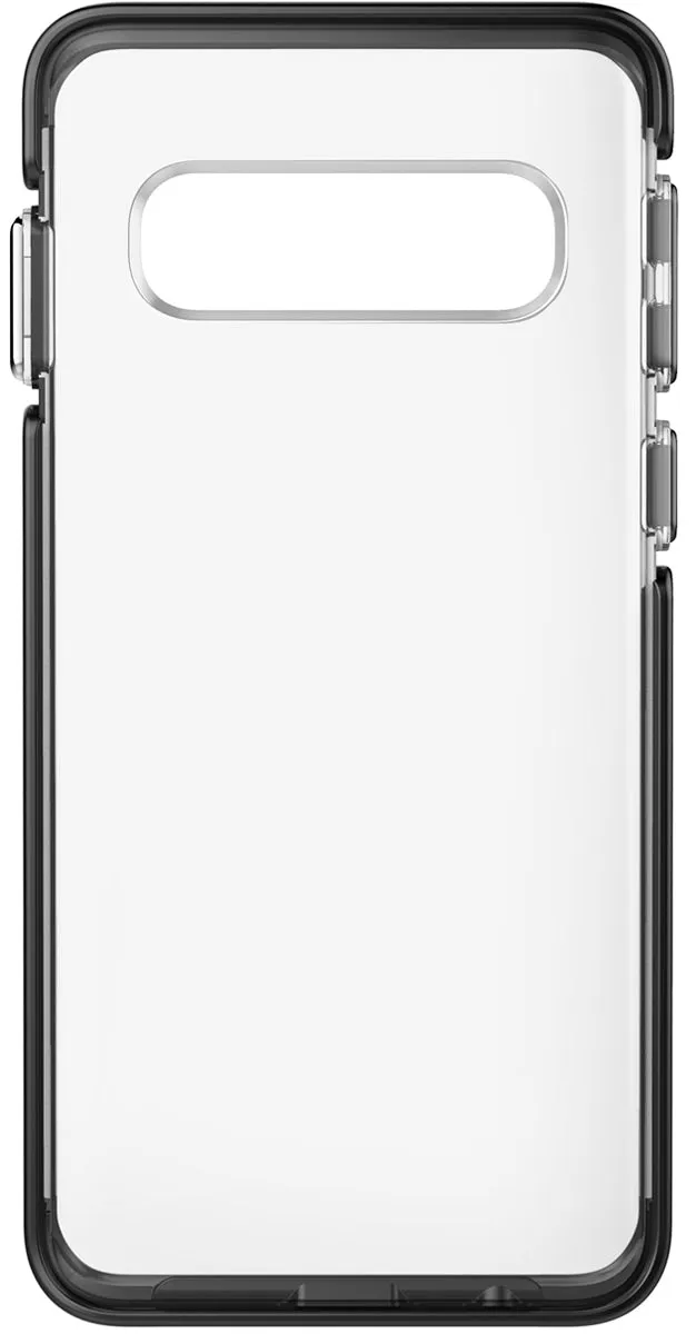 Ambassador Case for Samsung Galaxy S10 - Clear Black Silver Durable Material