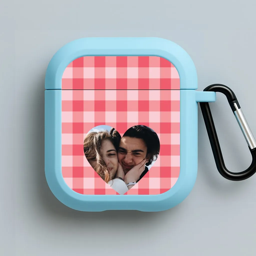 shockproof neon gradient protector smooth matte earbuds shell Valentine's Heart AirPods Case