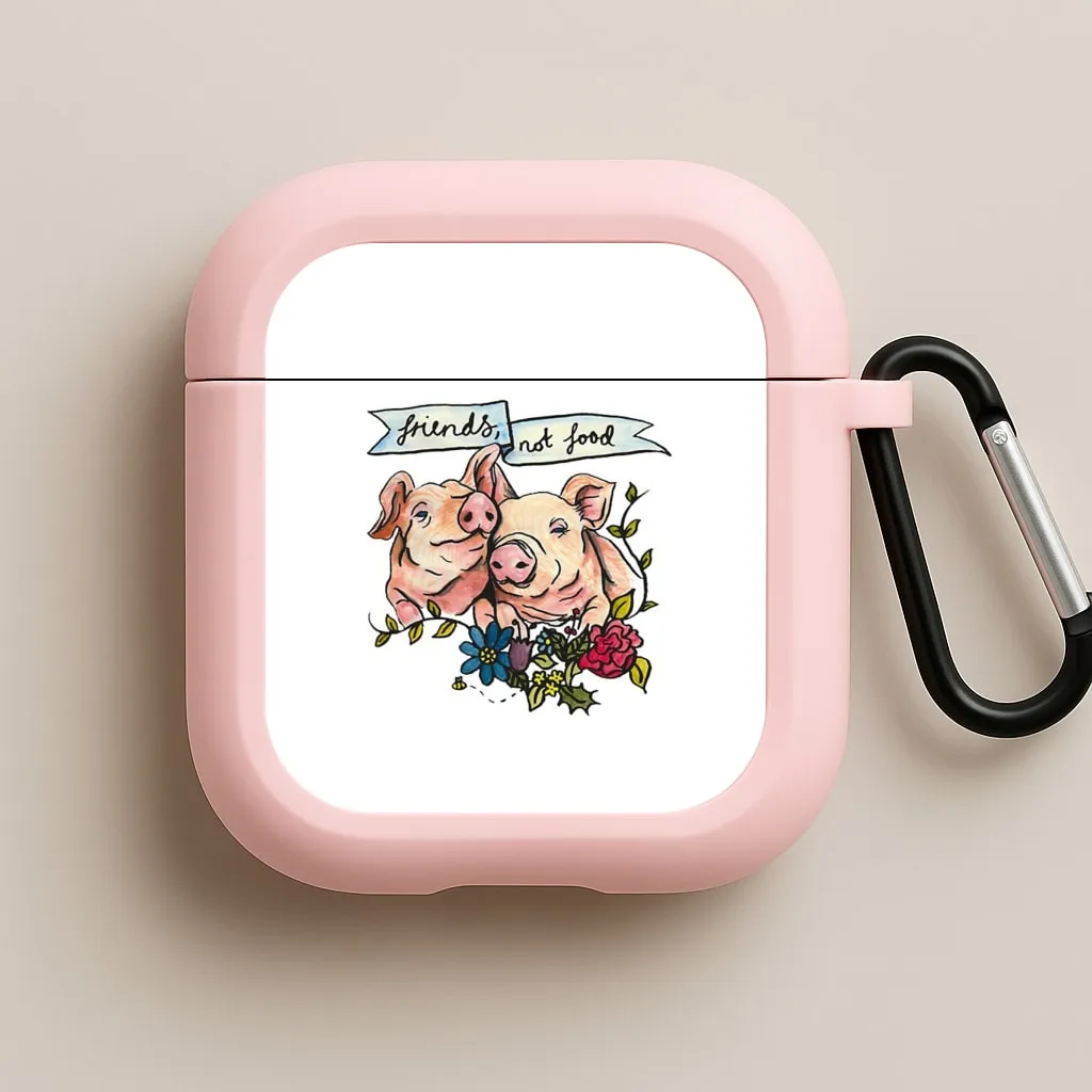 Friends Not Food - Vegan AirPods Case eco friendly wireless protector compact charging protector