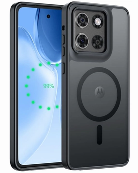 Light Protection Smooth Pattern Design FNTCASE for Moto G Stylus 5G 2025 6.7 Inch Phone Case: Magnetic Translucent Matte Shockproof Slim Phone Cover - Military Grade Drop Proof Hard Back Anti-Fingerprint Protective Case