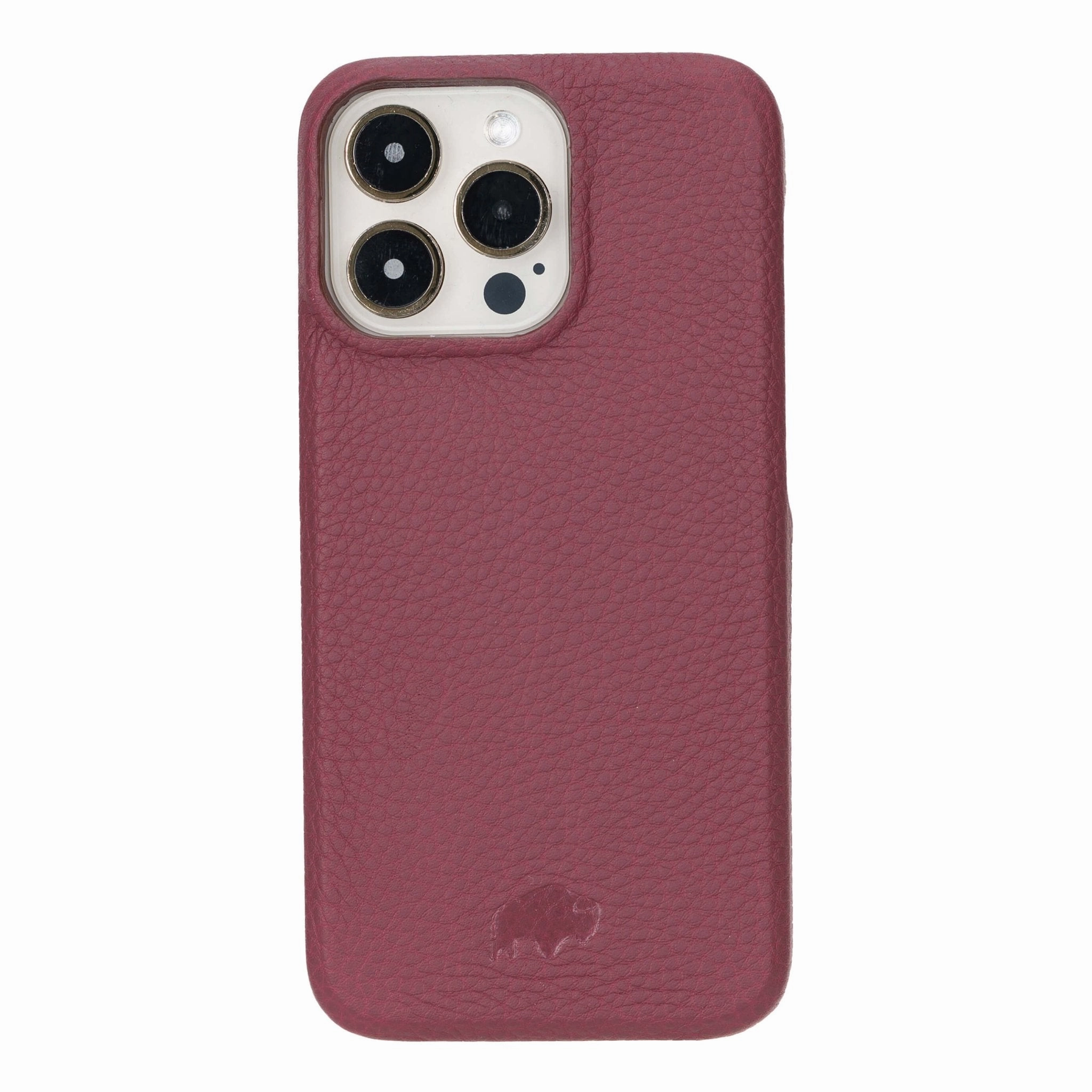 Comfort Shield Mason Full-Grain Leather MagSafe Case ?C iPhone 15 Pro Max, Bordeaux
