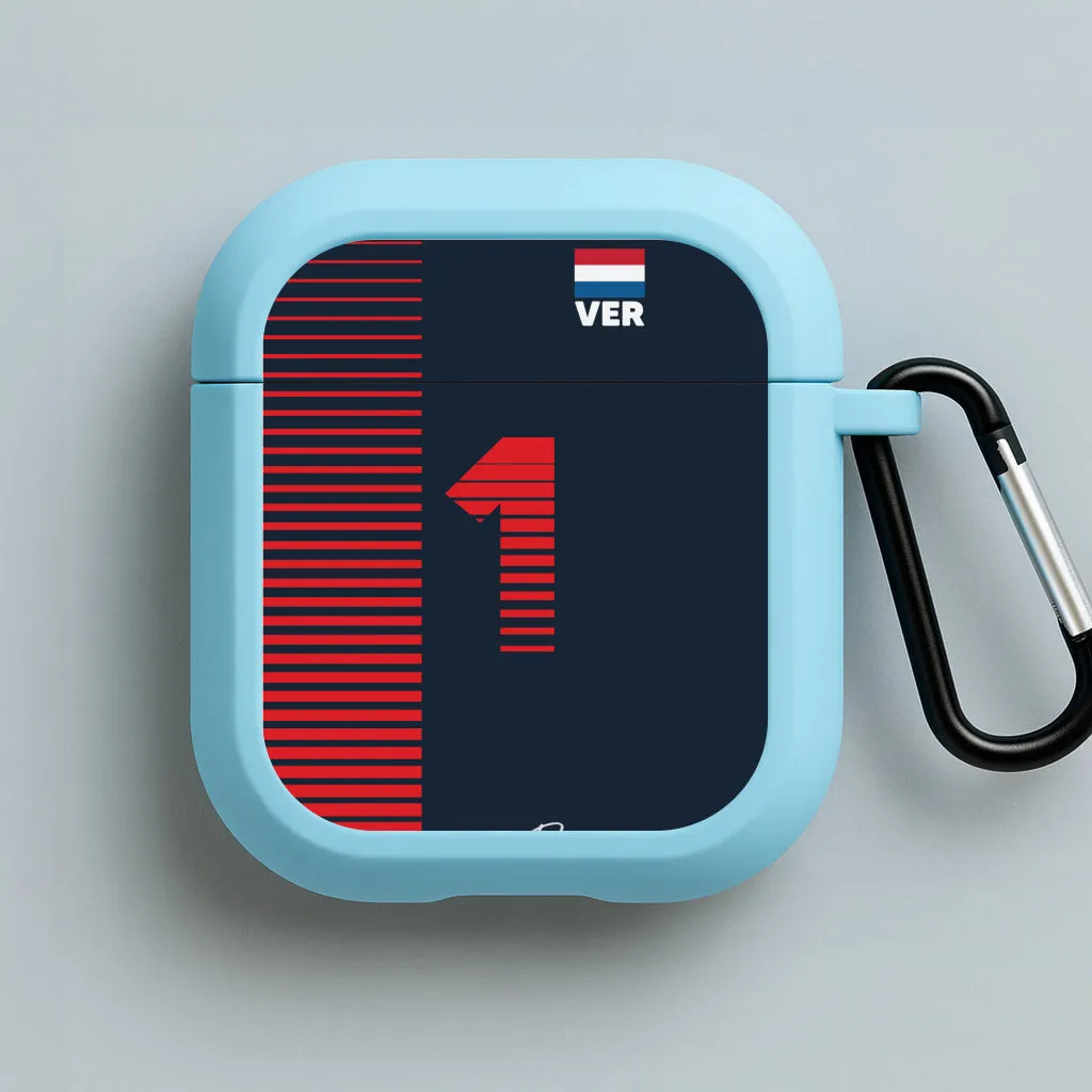 Verstappen - F1 AirPods Case compact ergonomic travel airpods case portable soft gradient ergonomic protector