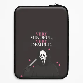Very Mindful, Very Demure Laptop Sleeve Glossy Texture