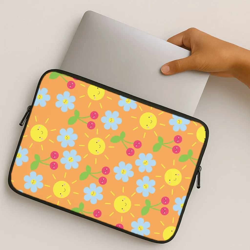 Vibey Pattern - Summer Laptop Sleeve Long Lasting