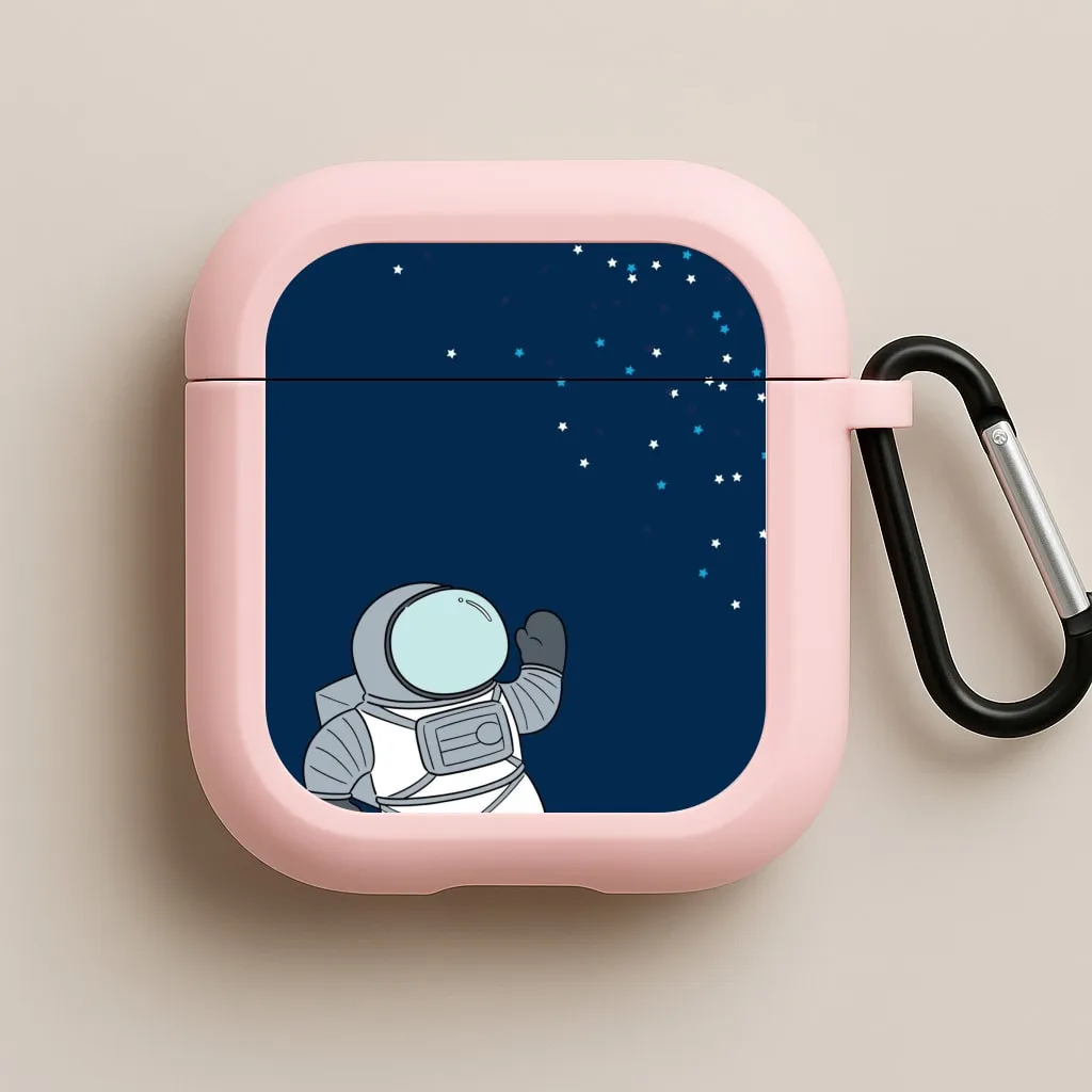 Astronaut Bobbling - Space AirPods Case soft pastel silicone airpods cover