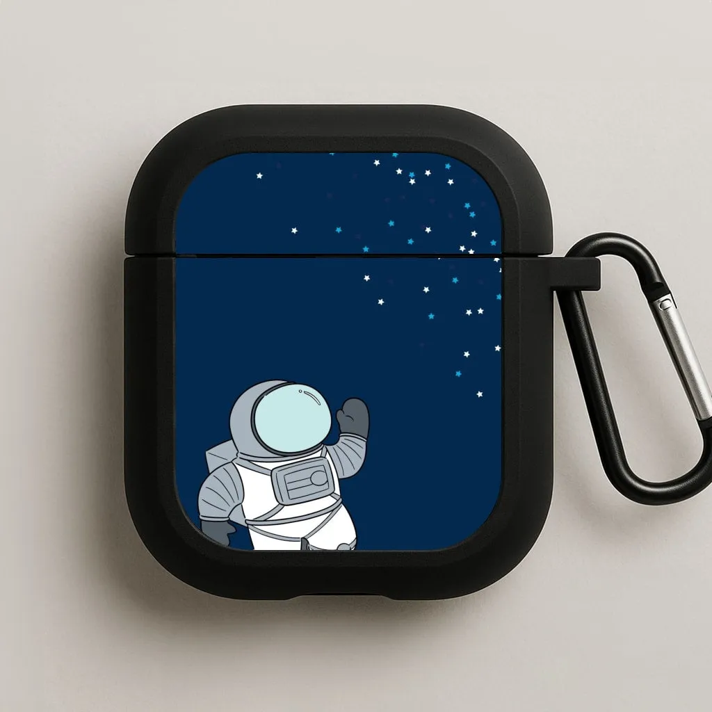 Astronaut Bobbling - Space AirPods Case outdoor airpods protection luxury edition earbuds protector