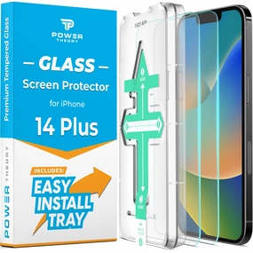 iPhone 14 Plus Tempered Glass Screen Protector [2-Pack] Touch Responsive Film