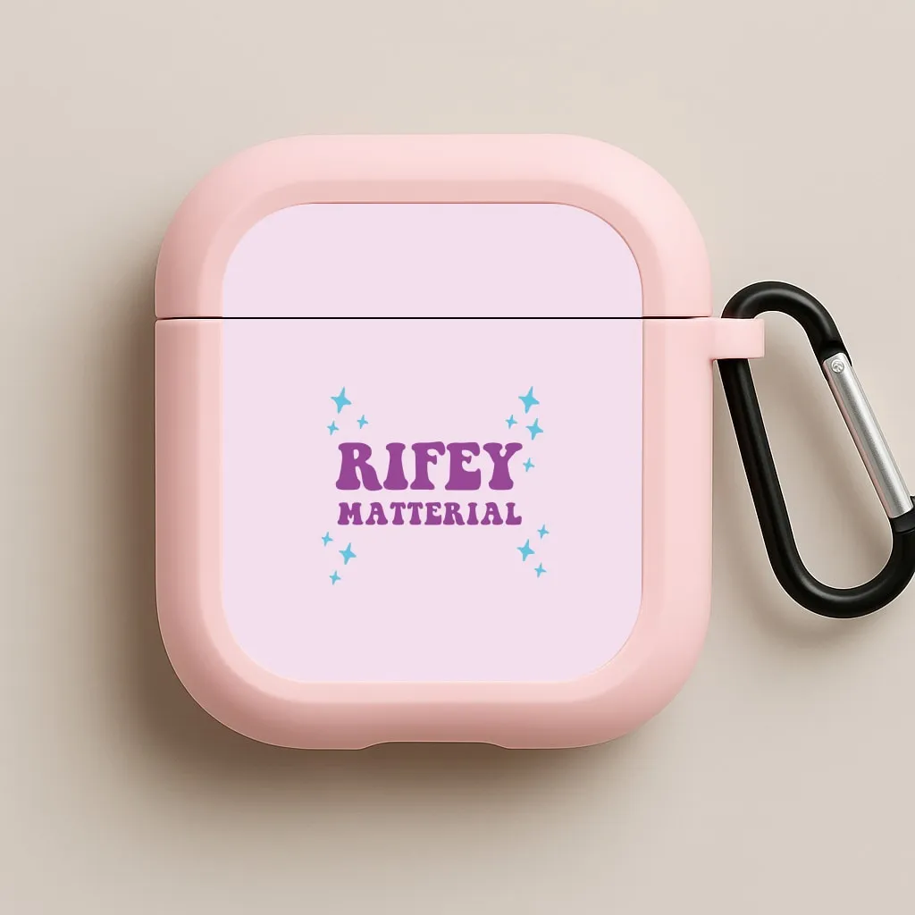 Custom Design Texture Stylish Gadget Organizer Rifey Material AirPods Case