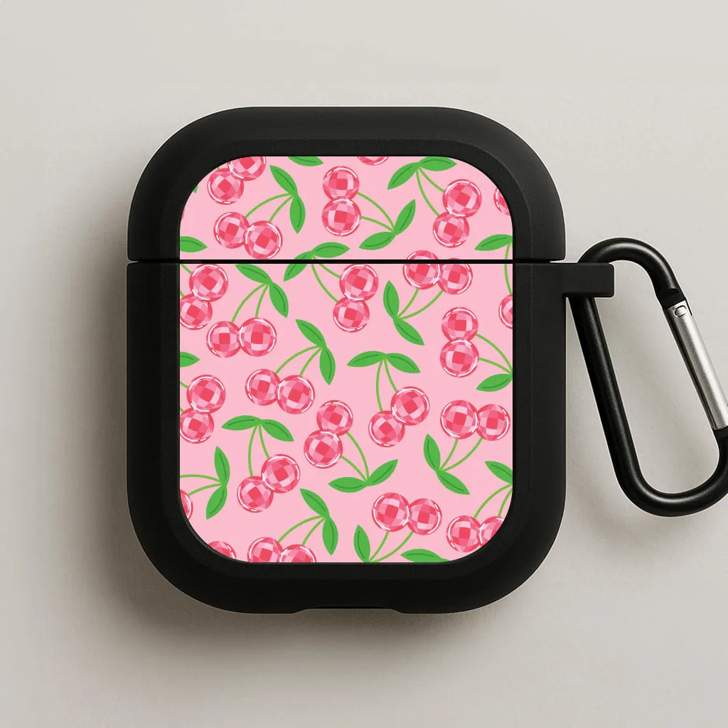 Compact Lifestyle Case Disco Cherries Pattern AirPods Case