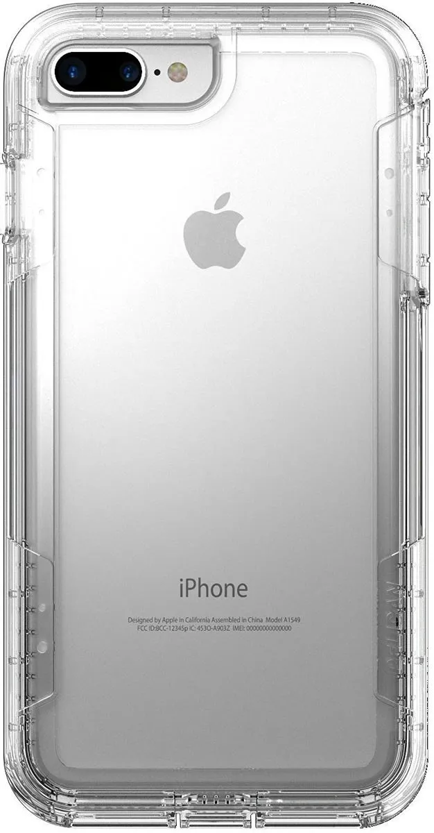 Sleek Edge Design Fashion Detail Voyager Case for Apple iPhone 7 Plus - Clear