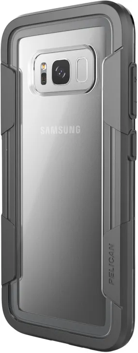 Gloss Touch Color Accent Voyager Case for Galaxy S8  (PLUS SIZE) - Clear Gray