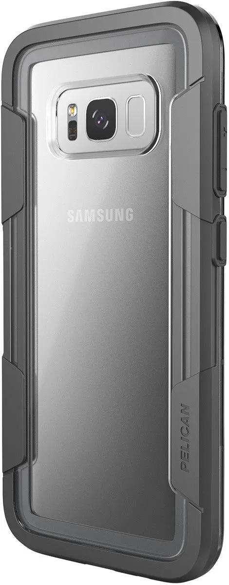Gloss Touch Color Accent Voyager Case for Galaxy S8  (PLUS SIZE) - Clear Gray