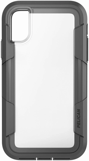 Voyager Case for Apple iPhone X / Xs (No Belt Clip) - Clear Gray Comfort Edge Texture