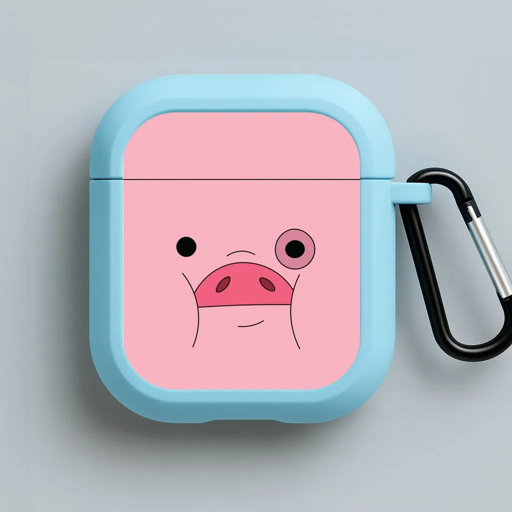 Waddles Face AirPods Case vivid pastel ergonomic airpods shell