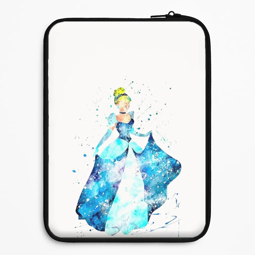 Office Accessory Modern Minimalism Watercolour Cinderella Fairytale Laptop Sleeve
