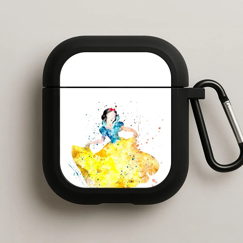 Watercolour Snow White Fairytale AirPods Case soft flexible gradient travel protector compact earbuds case