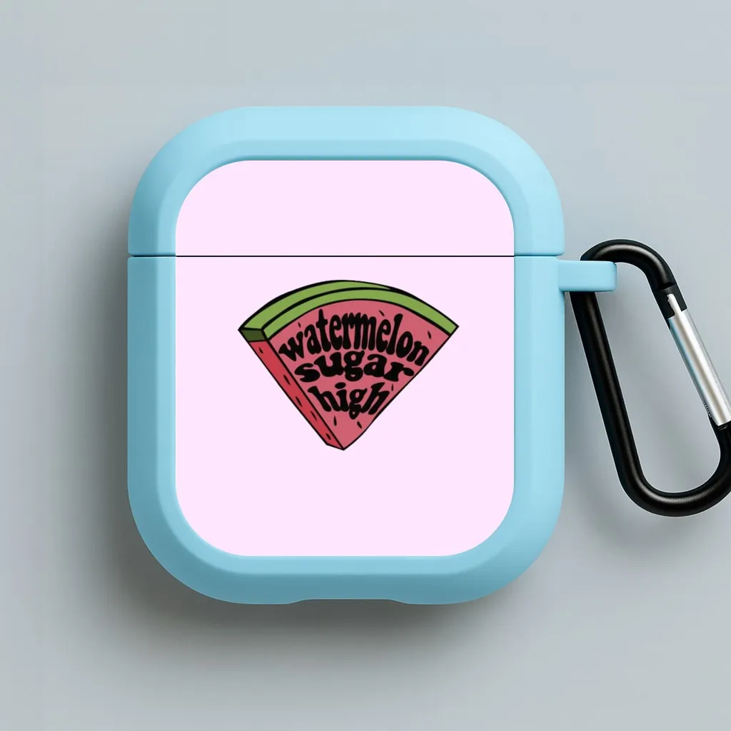 Watermelon Sugar High - Harry AirPods Case durable ergonomic neon silicone shell eco friendly silicone case