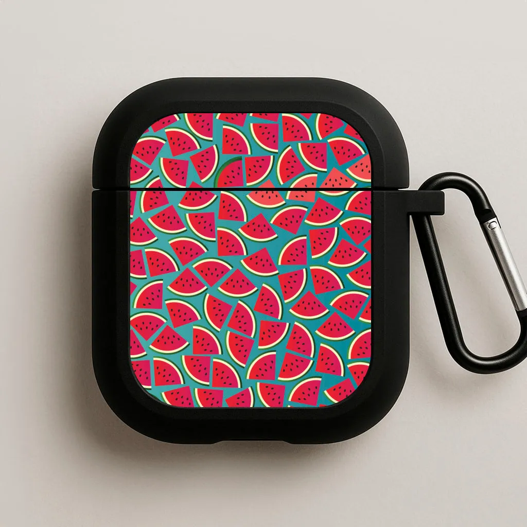 Durable Rubber Case Watermelons - Fruit Patterns AirPods Case