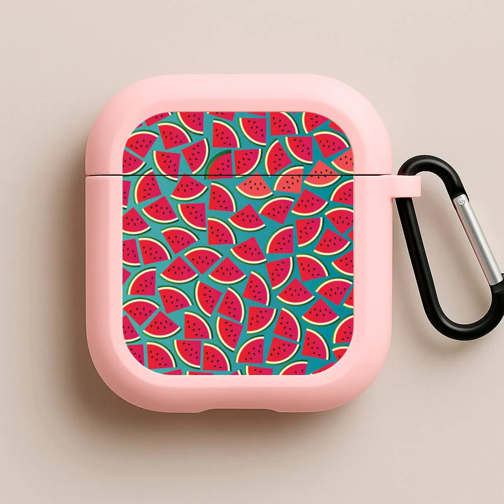 Watermelons - Fruit Patterns AirPods Case Trendy Tech Organizer