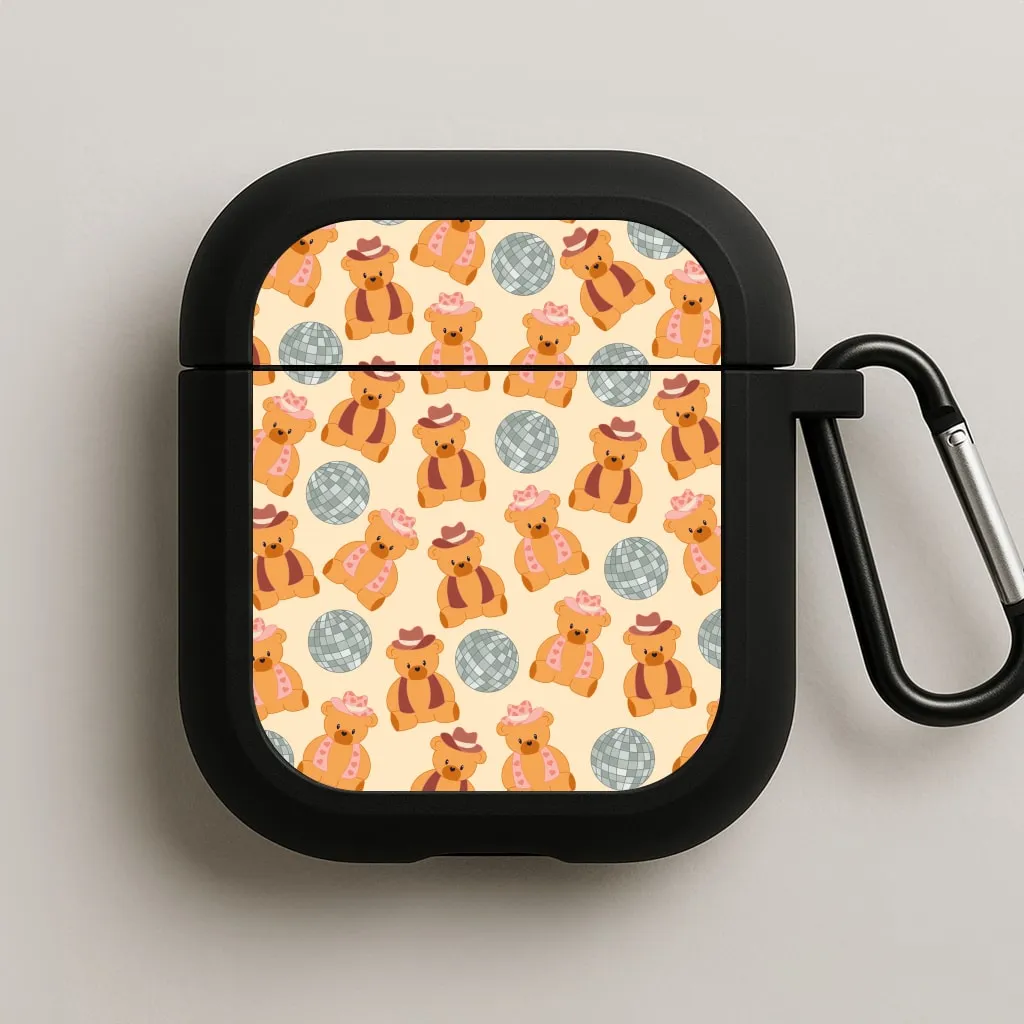 lightweight gym airpods case Bears With Cowboy Hats - Western  AirPods Case