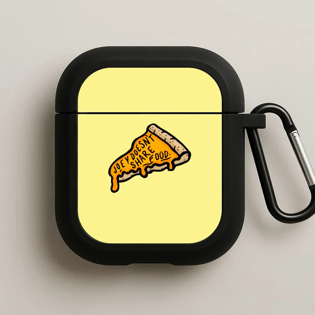 colorful pocket airpods protector Joey Doesn't Share Food AirPods Case