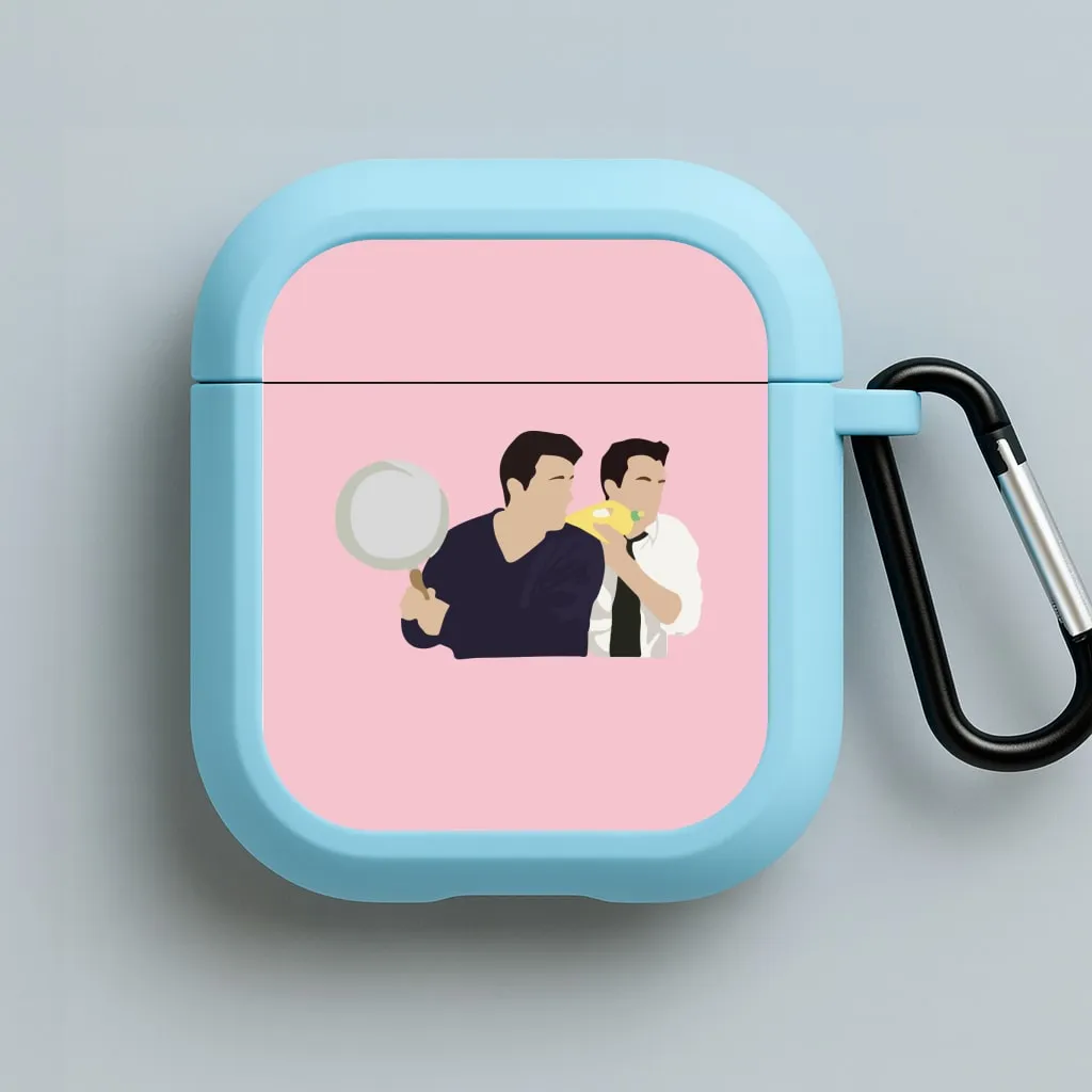 Saucepan AirPods Case durable commuter gradient soft pastel leather shell Colorful Grip Sleeve