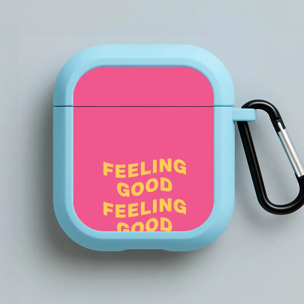 Wavey Feeling Good AirPods Case Creative Travel Organizer