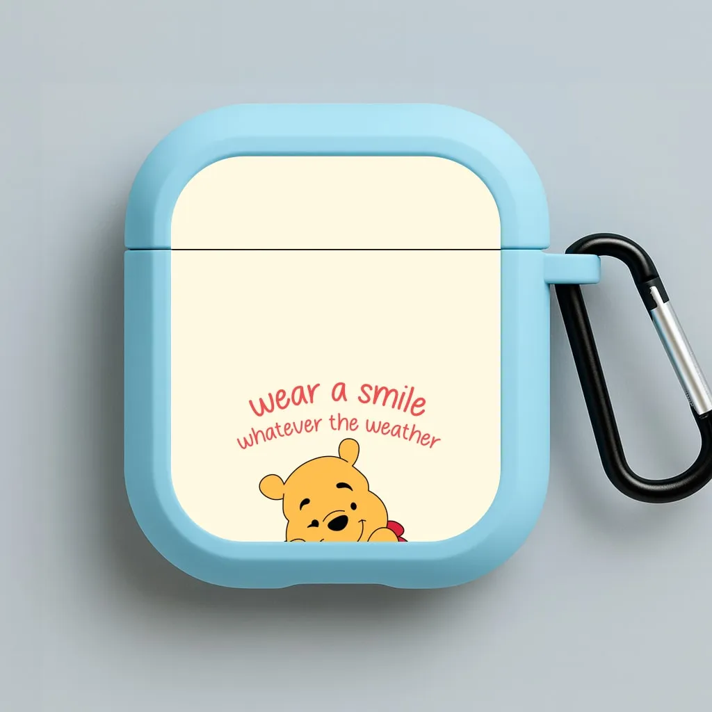 Universal Compact Holder Soft Smooth Case Wear A Smile Whatever The Weather  AirPods Case