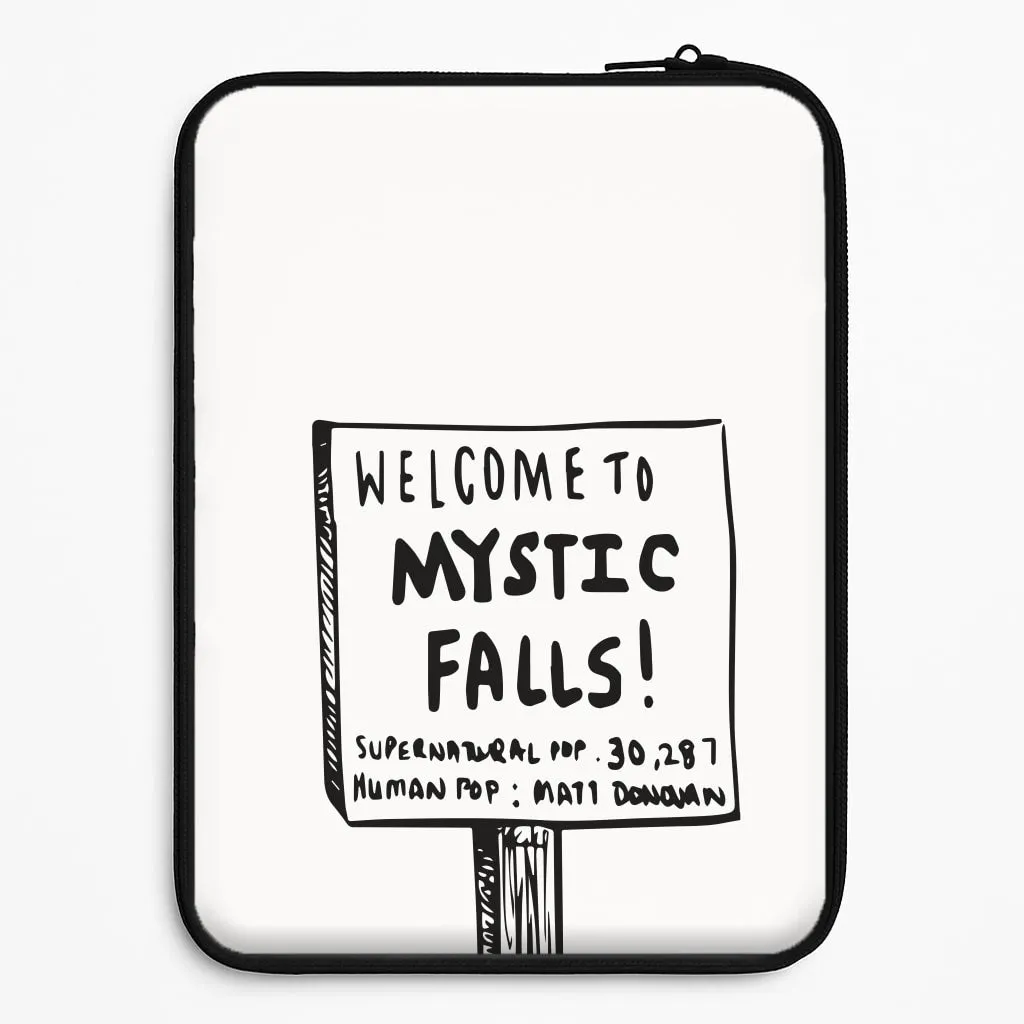 Hybrid Finish Strong protection Welcome to Mystic Falls - VD Laptop Sleeve