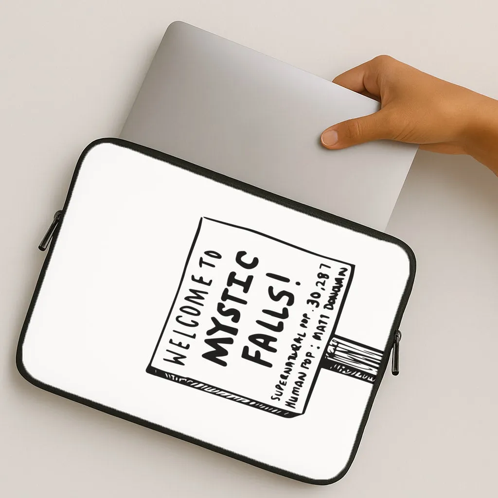 Welcome to Mystic Falls - VD Laptop Sleeve Clear Back Dust proof