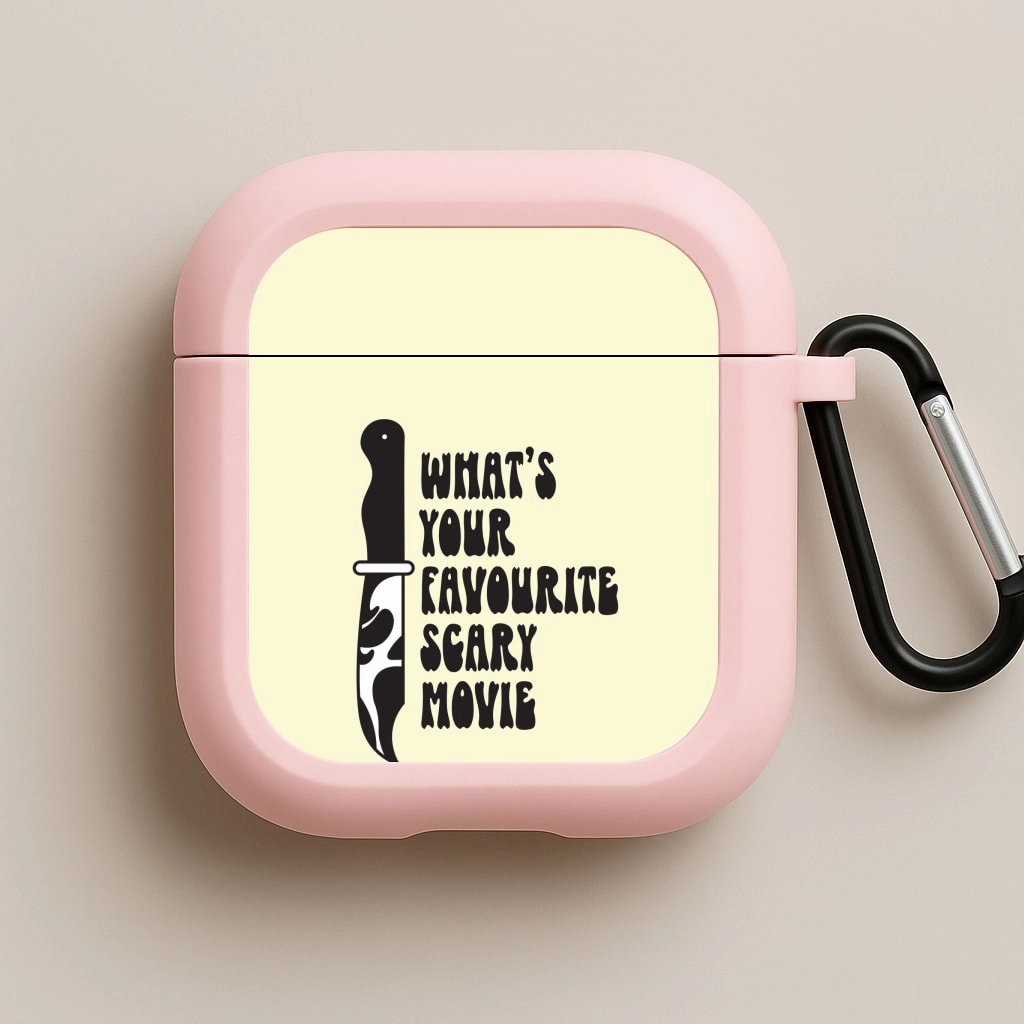 Soft Silicone Shell What's Your Favourite Scary Movie Trippy AirPods Case