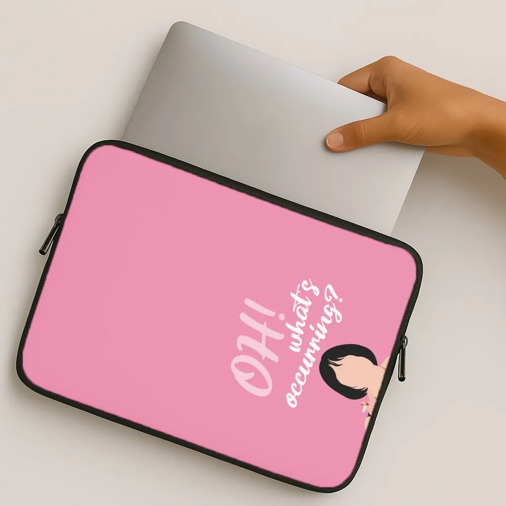 Slim Texture Durable Shape What's Occuring? Laptop Sleeve