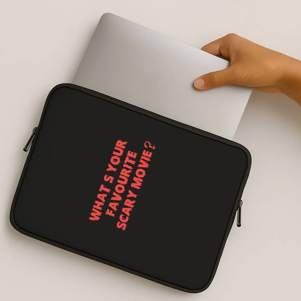 What's Your Favourite Scary Movie - Halloween Laptop Sleeve Soft Protection Layer