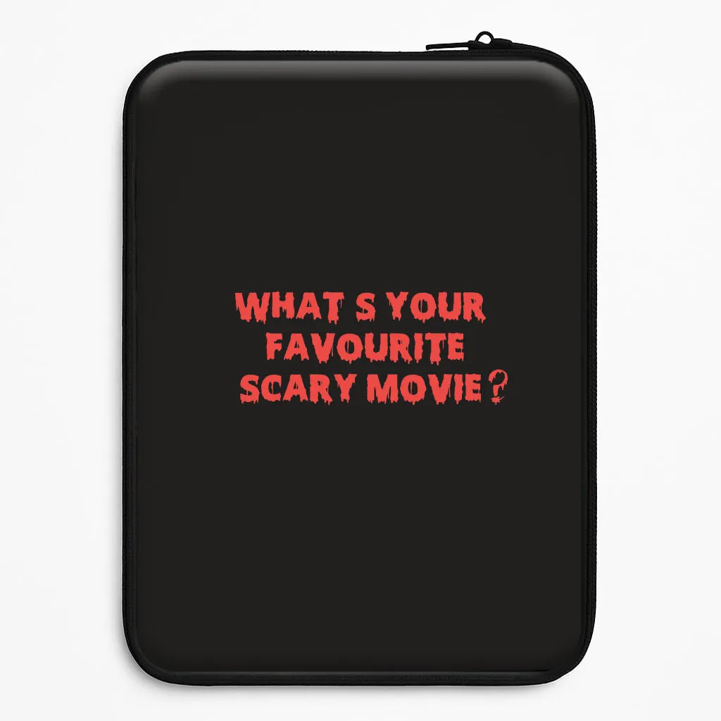 What's Your Favourite Scary Movie - Halloween Laptop Sleeve Soft Edge Texture