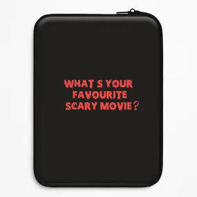 What's Your Favourite Scary Movie - Halloween Laptop Sleeve Soft Edge Texture