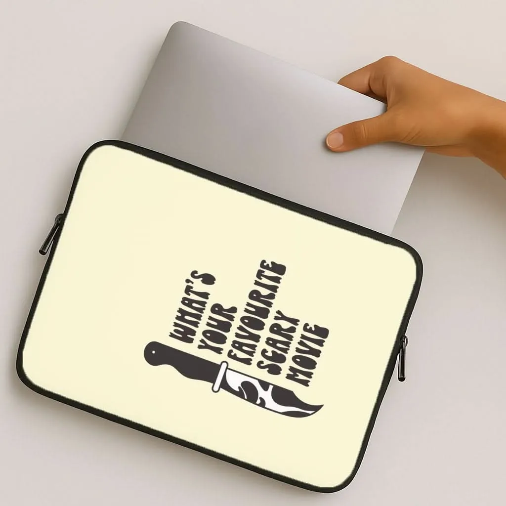 What's Your Favourite Scary Movie Trippy Laptop Sleeve Outdoor Adventure
