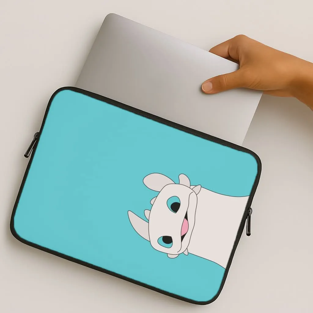 White Fury Dragon Laptop Sleeve elegant design