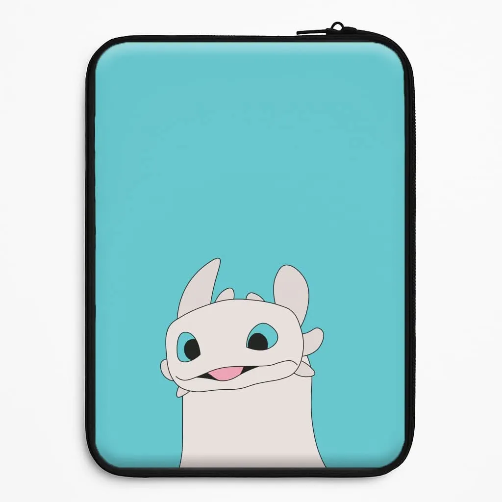 White Fury Dragon Laptop Sleeve Minimal Surface Layer Comfort Finish