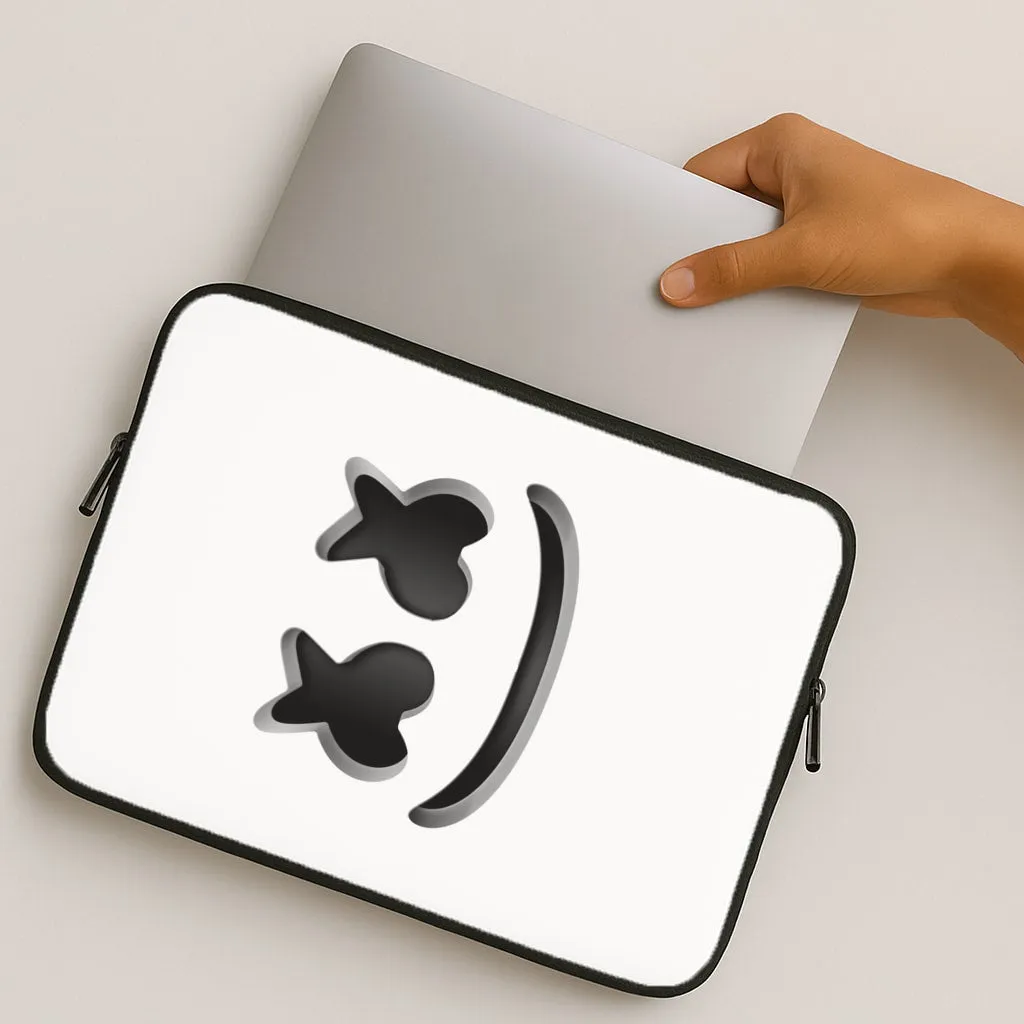 White Helmet DJ Helmet Laptop Sleeve Luxury Layer Texture Stylish Edge