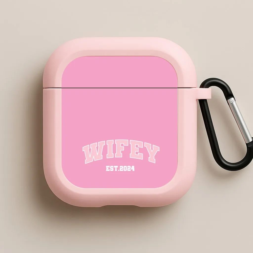 wireless earbuds guard Wifey 2024 - Bridal AirPods Case