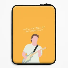 Light Design Will We Talk In The Morning Yellow Laptop Sleeve
