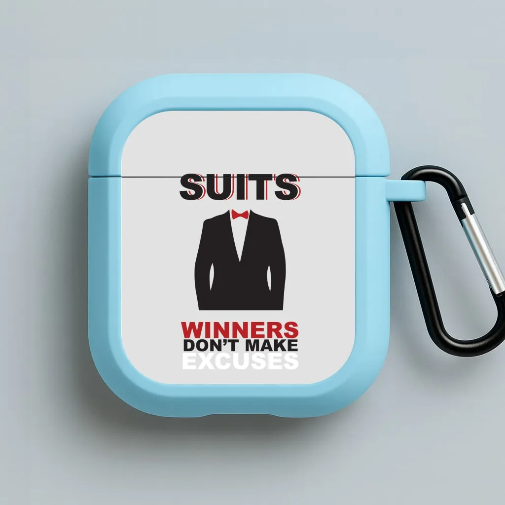 Trendy Silicone Case Winners Don't Make Excuses - Suits AirPods Case
