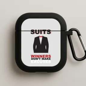 Winners Don't Make Excuses - Suits AirPods Case Portable Tech Organizer Everyday Storage Organizer