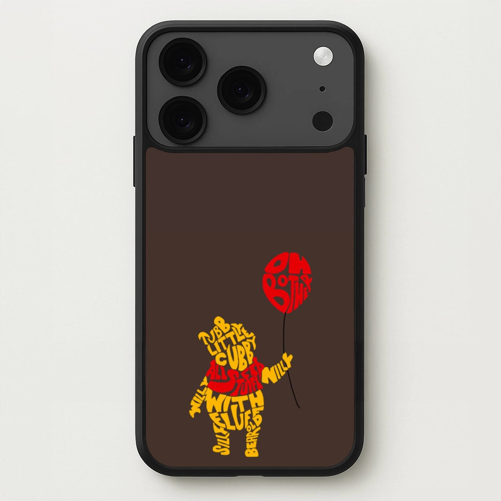 Winnie In Words Phone Case Smooth Edge Design Raised Edges