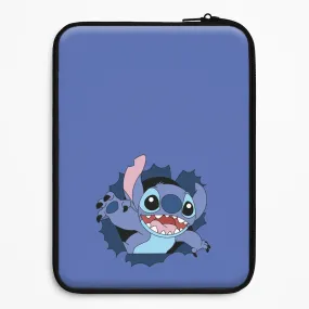 Luxury Pattern Torn Blue Alien Laptop Sleeve