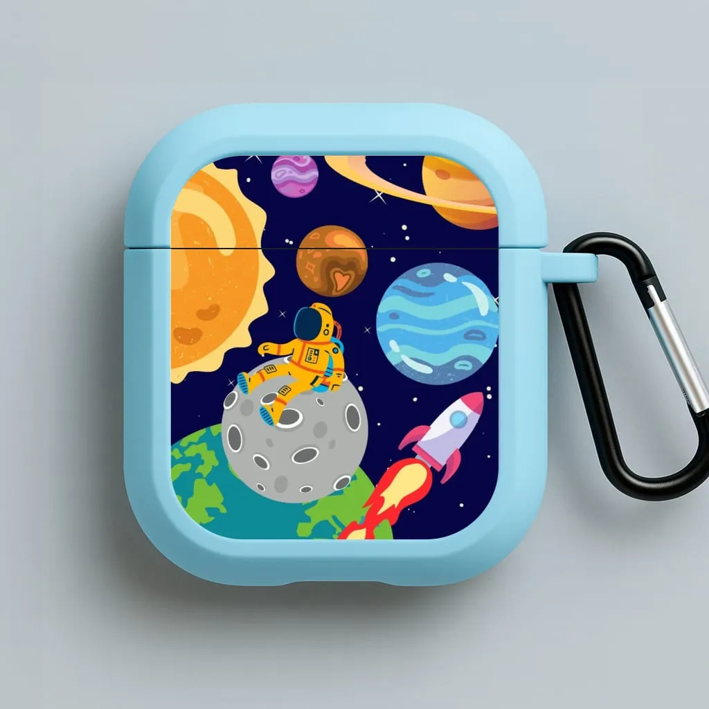 Creative Gadget Holder shock resistant pocket airpods case Space View  AirPods Case